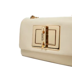 Borsa Donna a Spalla e Tracolla LOVE MOSCHINO linea Clothespin Avorio