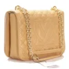 Borsa Donna a Spalla e Tracolla LOVE MOSCHINO linea Quilted Oro Laminato