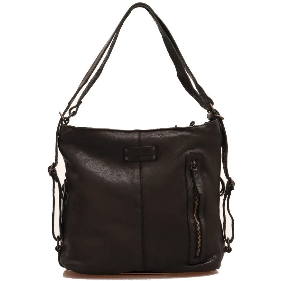 Borsa Donna a Spalla GIANNI CONTI in Pelle Nera