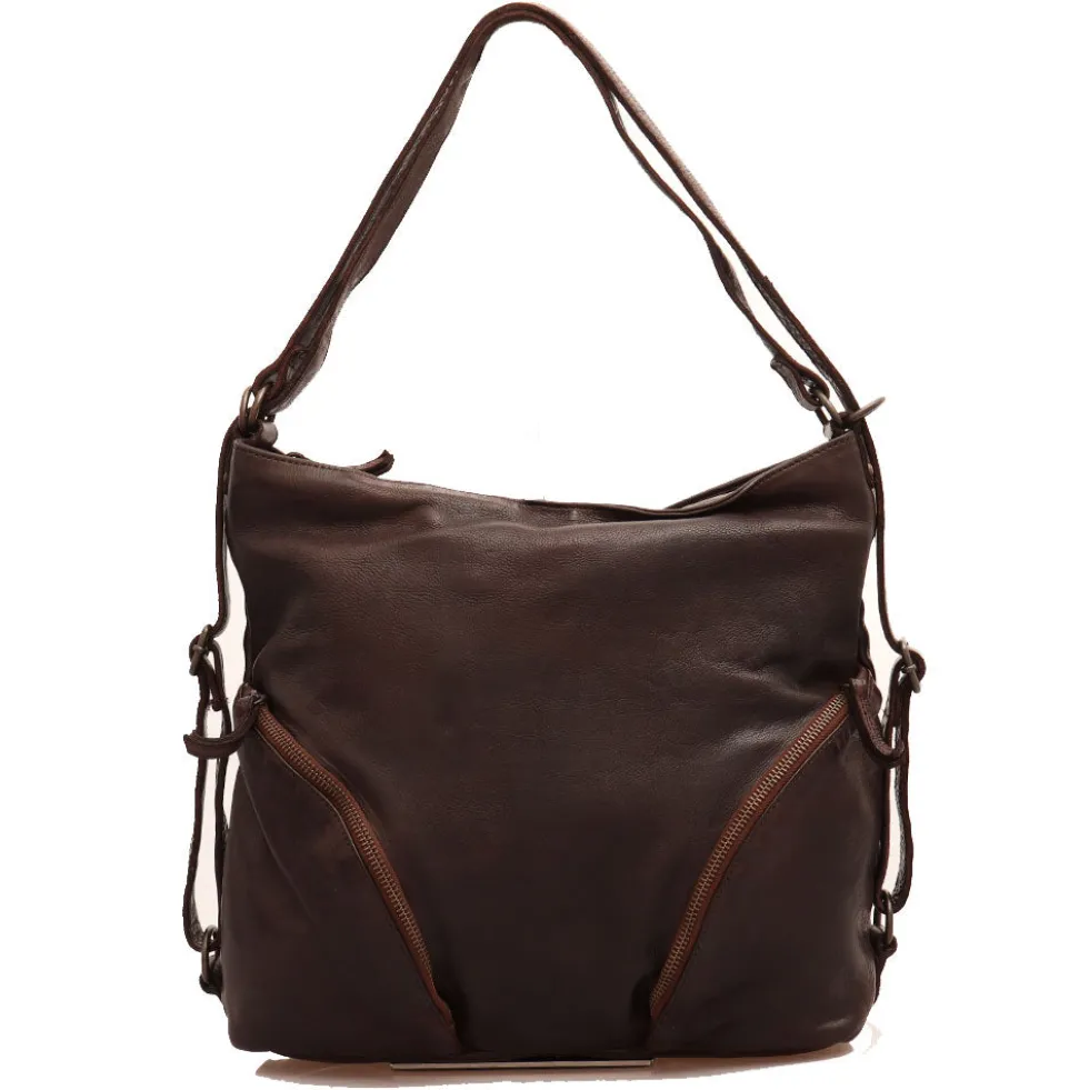 Borsa Donna a Spalla GIANNI CONTI in Pelle Marrone