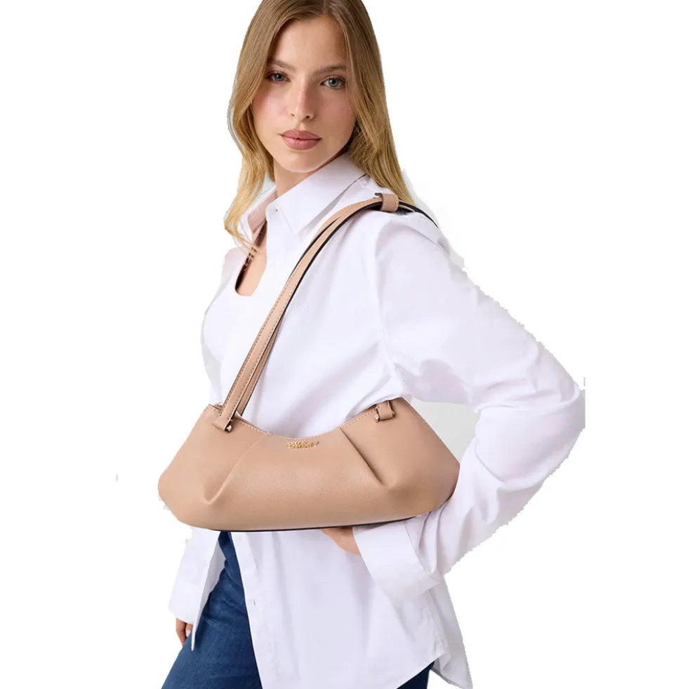Borsa Donna a Spalla GUESS Linea Amorette colore Beige