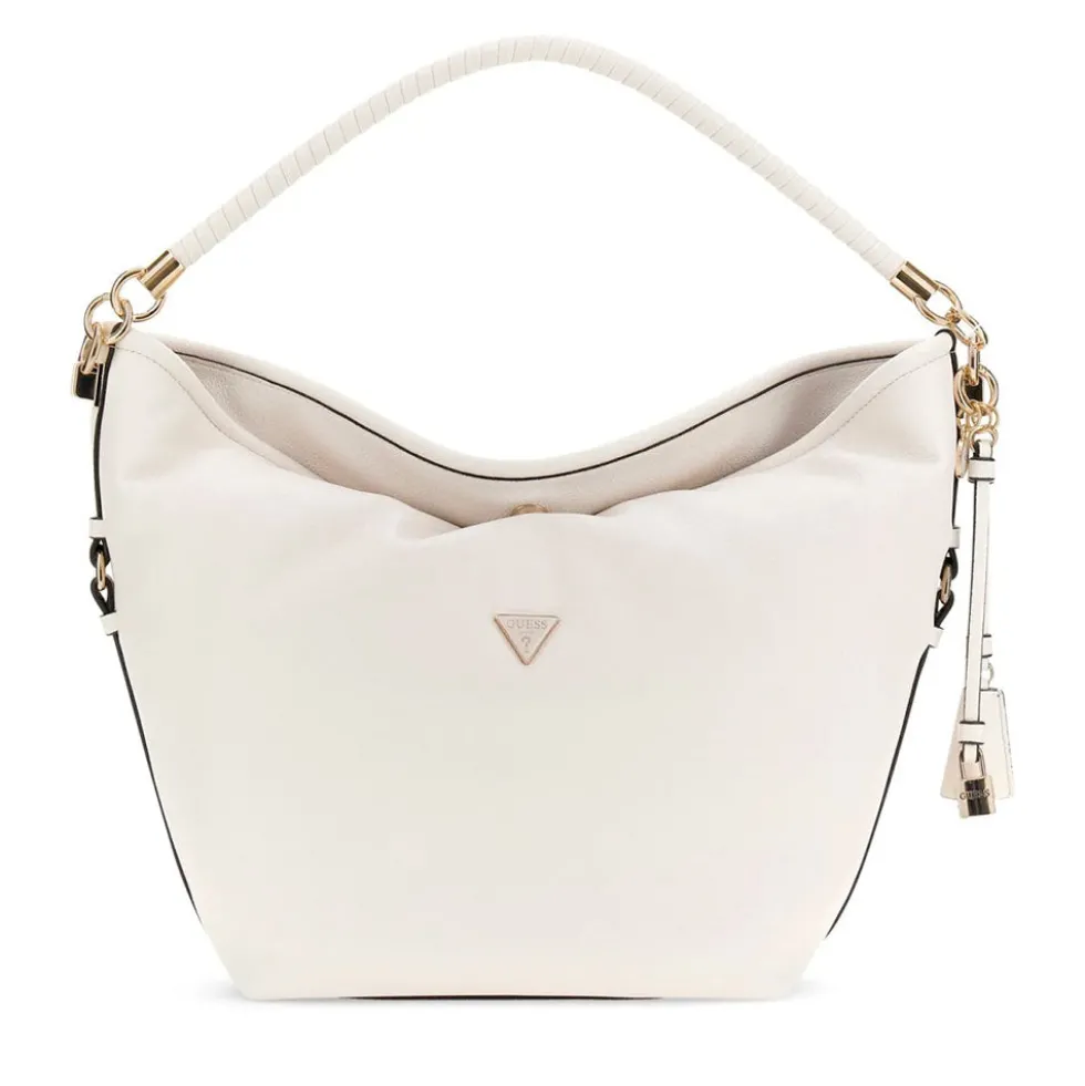 Borsa Donna a Spalla GUESS Linea Danya Colore Off White
