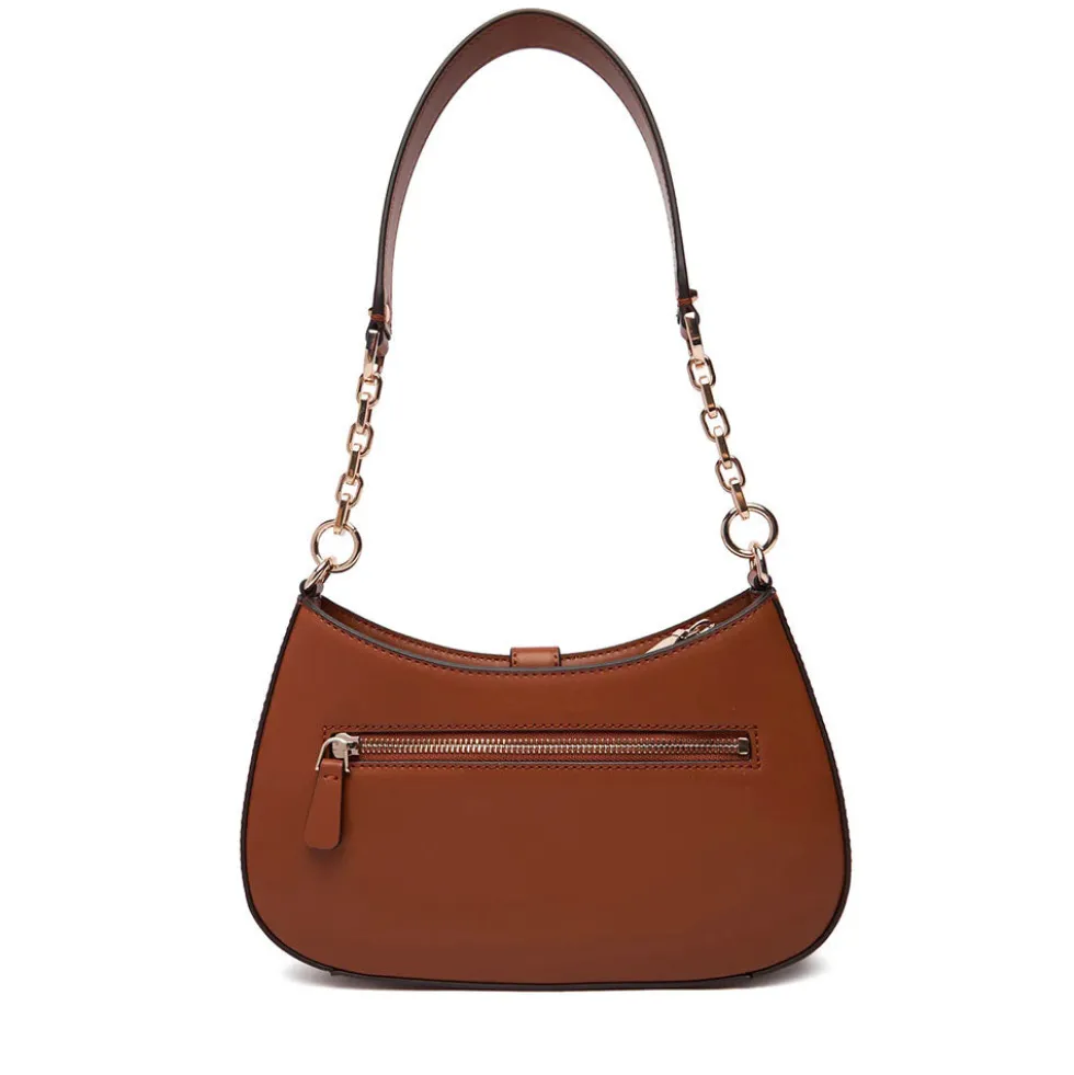 Borsa Donna a Spalla GUESS Linea Carrie Colore Cuoio