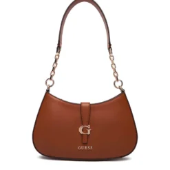 Borsa Donna a Spalla GUESS Linea Carrie Colore Cuoio