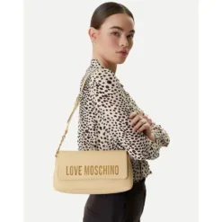 Borsa Donna a Spalla LOVE MOSCHINO linea Bold Bag color Burro