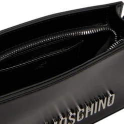 Borsa Donna a Spalla LOVE MOSCHINO Nera con Maxi Logo Nikel