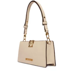 Borsa Donna a Spalla LOVE MOSCHINO linea Soft Sculpt Avorio