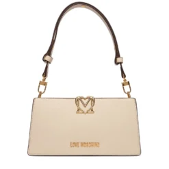 Borsa Donna a Spalla LOVE MOSCHINO linea Soft Sculpt Avorio
