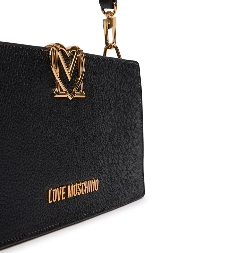 Borsa Donna a Spalla LOVE MOSCHINO linea Soft Sculpt Nera