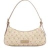 Borsa Donna a Spalla LOVE MOSCHINO linea Daisy in Ecopelle e Rafia Taupe
