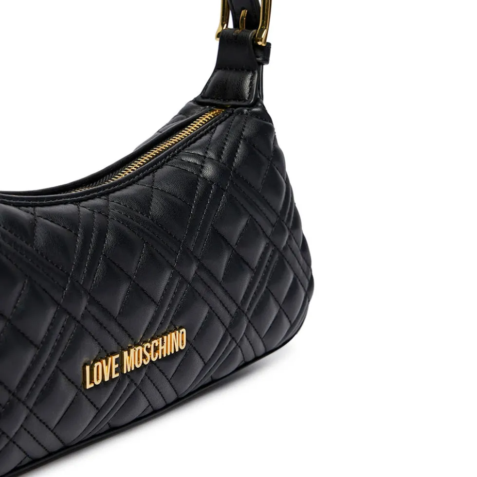 Borsa Donna a Spalla LOVE MOSCHINO in Ecopelle Trapuntata Nera