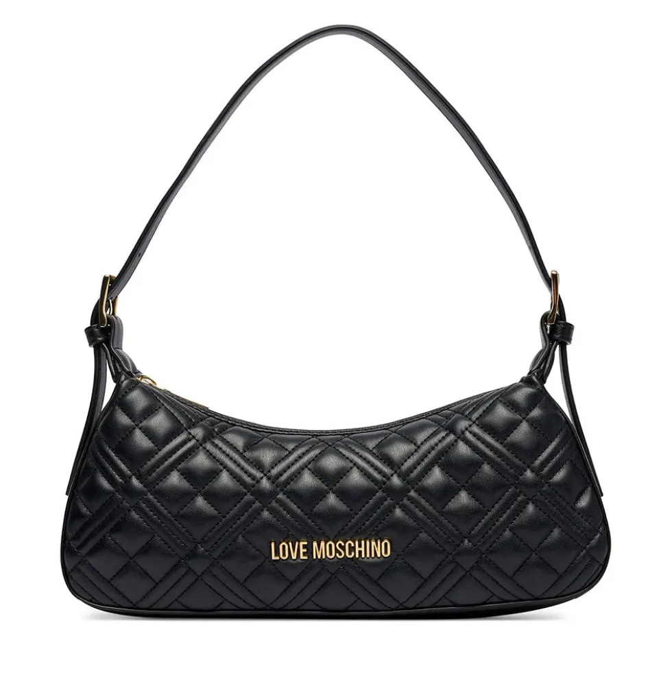 Borsa Donna a Spalla LOVE MOSCHINO in Ecopelle Trapuntata Nera