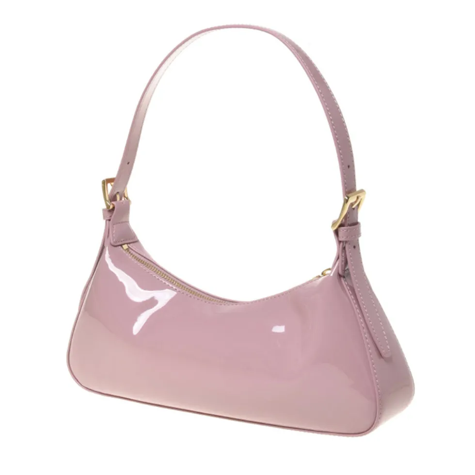Borsa Donna a Spalla LOVE MOSCHINO in Ecopelle Effetto Vernice Rosa