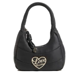 Borsa Donna a Spalla LOVE MOSCHINO in Nylon Trapuntato Nero