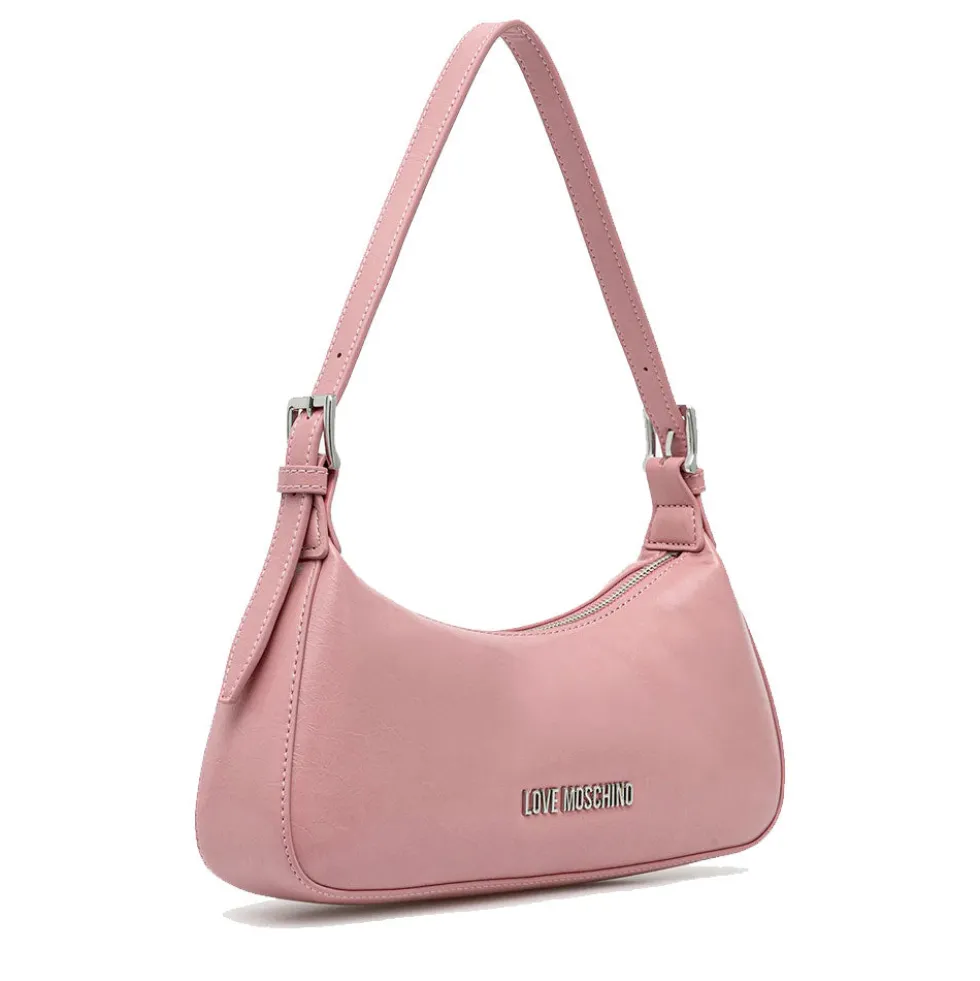 Borsa Donna a Spalla LOVE MOSCHINO in Ecopelle Soft Rosa Antico