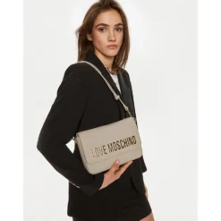 Borsa Donna a Spalla LOVE MOSCHINO linea Bold Bag Avorio