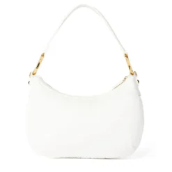 Borsa Donna a Spalla Media BRACCIALINI linea Beth Puffy in Nylon Bianco