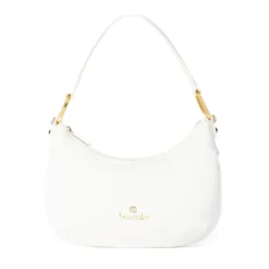 Borsa Donna a Spalla Media BRACCIALINI linea Beth Puffy in Nylon Bianco