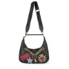 Borsa Donna a Spalla Media BRACCIALINI linea Rock colore Nero