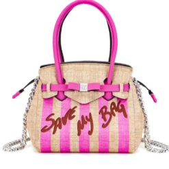 Borsa Donna a Spalla SAVE MY BAG in Lycra linea Miss Misura M Colore Fuxia