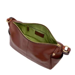 Borsa Donna a Spalla THE BRIDGE linea Letizia in Pelle Marrone