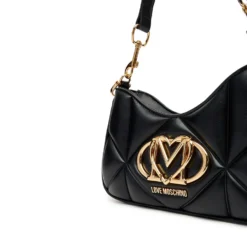Borsa Donna a Spalla Trapuntata LOVE MOSCHINO linea Embossed Nera