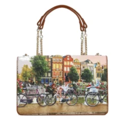 Borsa Donna a Spalla Y NOT YES-471 Flower River