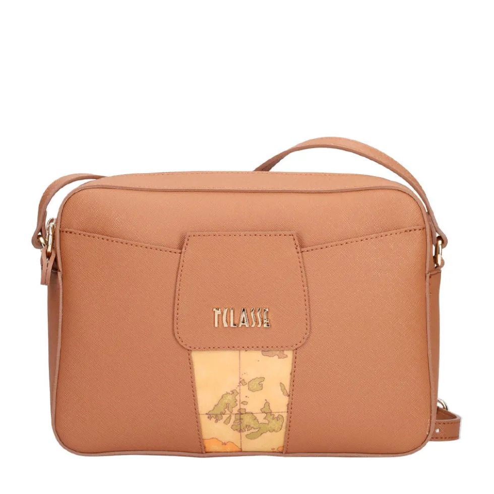 Borsa Donna a Tracolla 1A Classe Alviero Martini linea Bloom City color Cuoio LD31