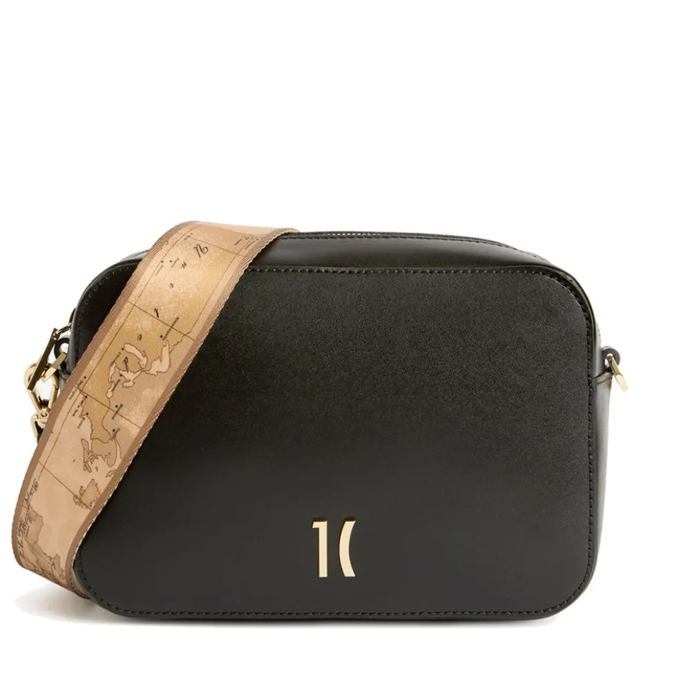 Borsa Donna a Tracolla 1A Classe Alviero Martini linea Summer Paradise in Pelle Nera LF43