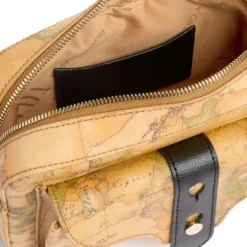 Borsa Donna a Tracolla 1A Classe Alviero Martini linea Escape Geo stampa Geo Classic e Nero LE63