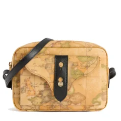 Borsa Donna a Tracolla 1A Classe Alviero Martini linea Escape Geo stampa Geo Classic e Nero LE63