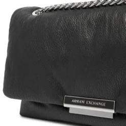 Borsa Donna a Tracolla ARMANI EXCHANGE Linea Victoria M Chiusa con Pattina colore Nero