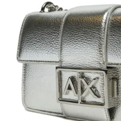 Borsa Donna a Tracolla ARMANI EXCHANGE Linea Jodie Chiusa con Pattina colore Silver