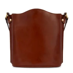Borsa Donna a Tracolla a Secchiello THE BRIDGE in Pelle Marrone linea Story