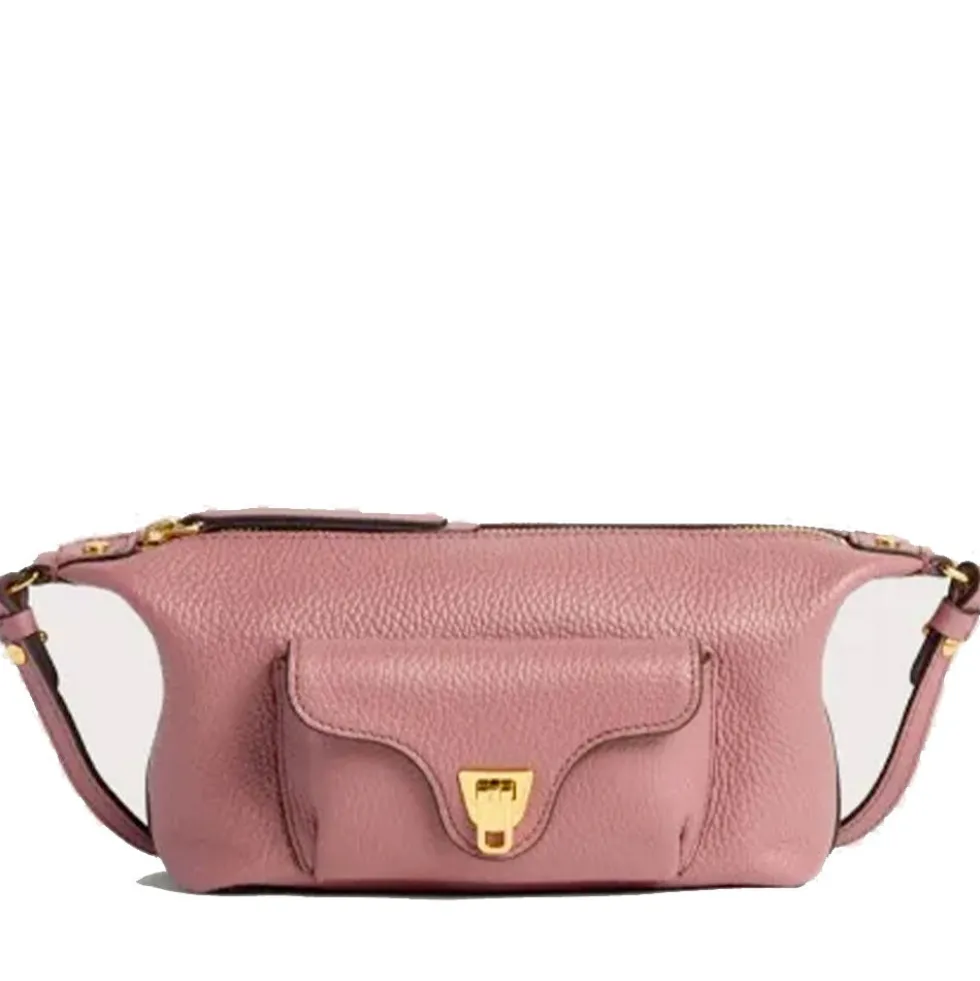 Borsa Donna a Tracolla COCCINELLE in Pelle Winter Rose Linea Beat Generation Mini