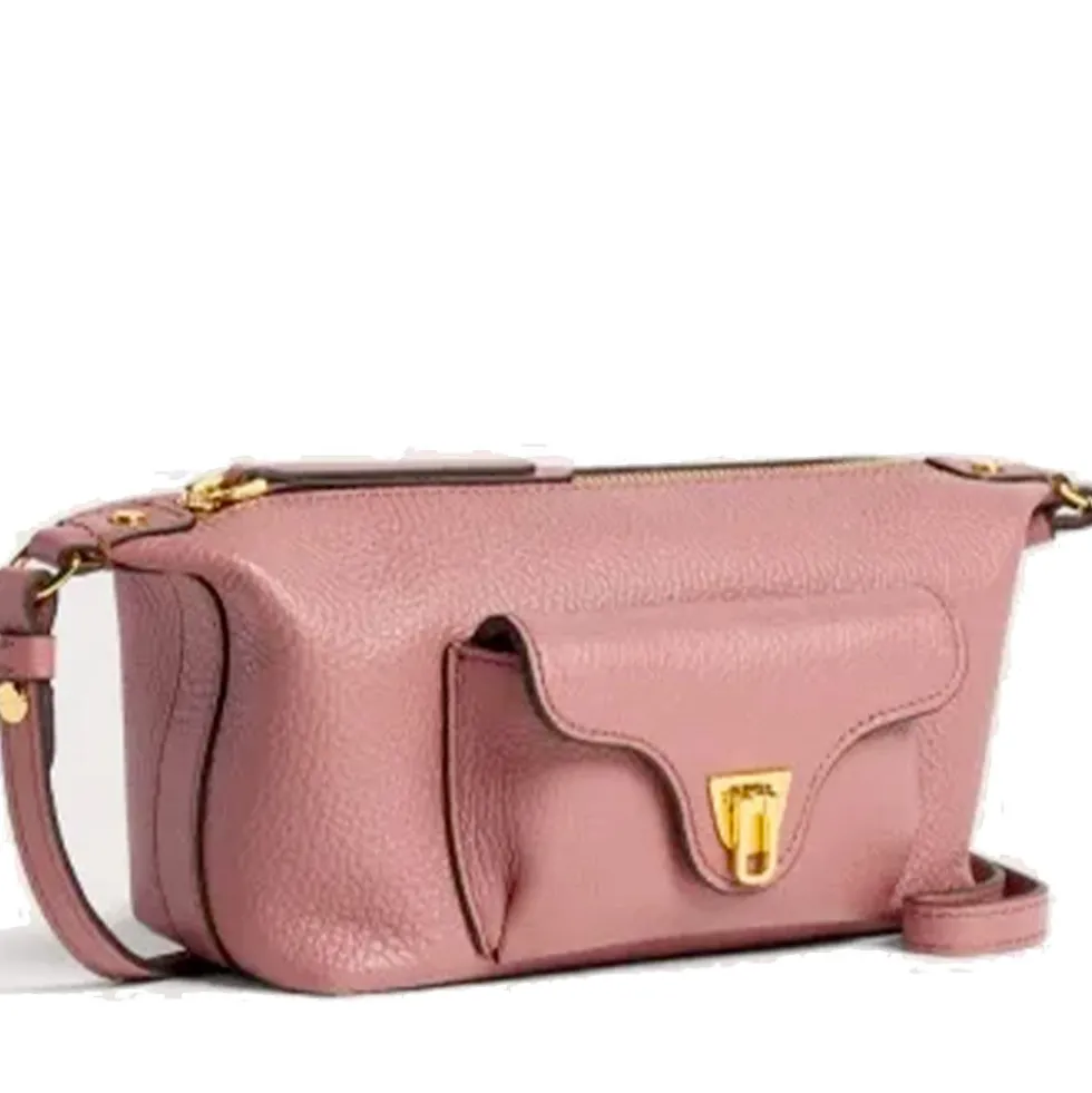 Borsa Donna a Tracolla COCCINELLE in Pelle Winter Rose Linea Beat Generation Mini