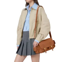 Borsa Donna a Tracolla COCCINELLE in Pelle Colore Cuir linea Campus Medium