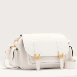 Borsa Donna a Tracolla COCCINELLE in Pelle Colore Blanco linea Campus Small