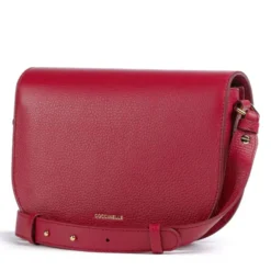 Borsa Donna a Tracolla COCCINELLE in Pelle Sangria linea Dew Small