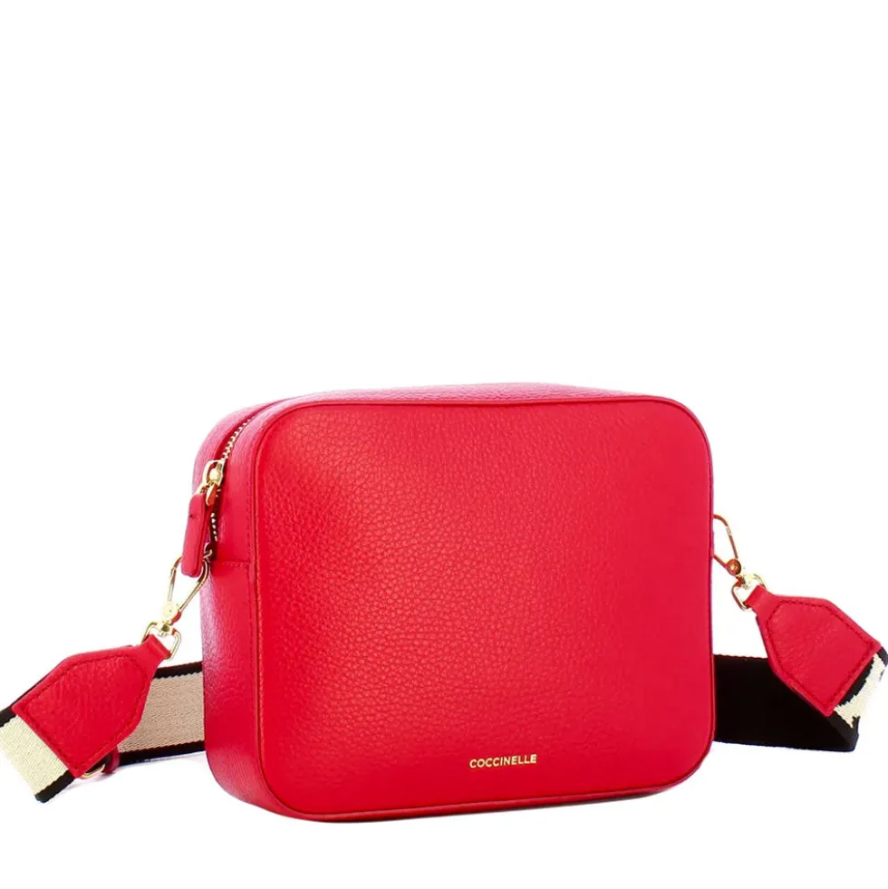 Borsa Donna a Tracolla COCCINELLE Linea Tebe Colore Scarlet - E5MN555M301