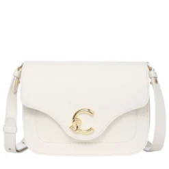 Borsa Donna a Tracolla COCCINELLE in Pelle Martellata linea C-Me Small Colore Pearl