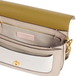 Borsa Donna a Tracolla COCCINELLE in Pelle linea C-Me Colore Sandshell - Seagrass - Pearl