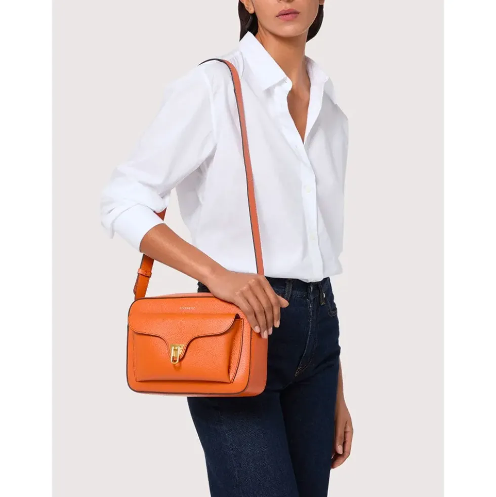 Borsa Donna a Tracolla COCCINELLE in Pelle Crab linea Beat Soft Misura Large
