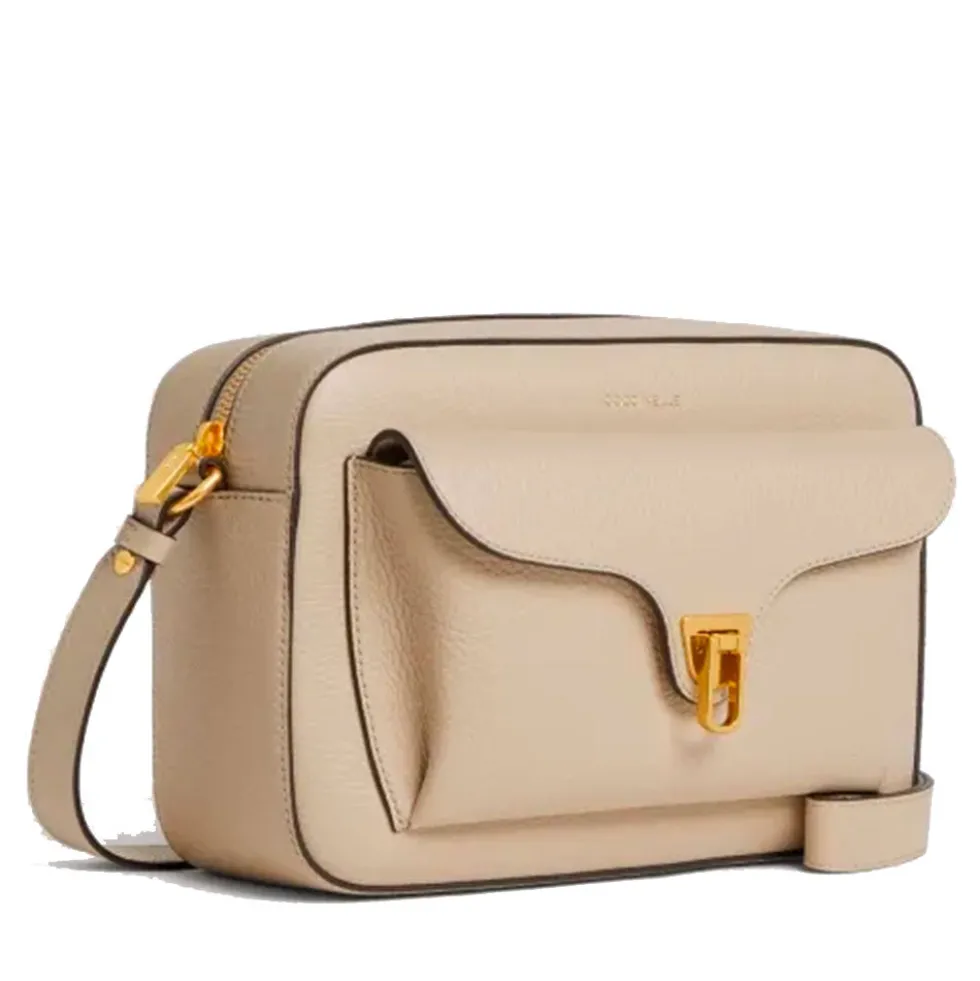 Borsa Donna a Tracolla COCCINELLE in Pelle Sandshell linea Beat Soft Misura Large
