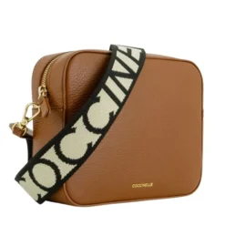 Borsa Donna a Tracolla COCCINELLE Linea Tebe Colore Cognac - E5MN555M301
