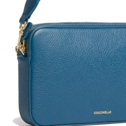 Borsa Donna a Tracolla COCCINELLE Linea Tebe Colore Deep Blue