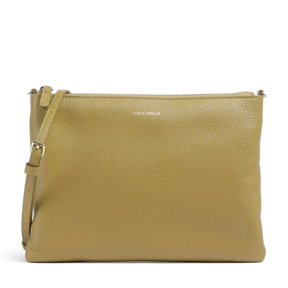 Borsa Donna a Tracolla COCCINELLE in Pelle Seagrass Linea Best Medium