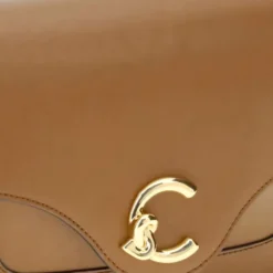 Borsa Donna a Tracolla COCCINELLE in Pelle linea C-Me Calf Cocker Small Colore Cognac