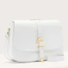 Borsa Donna a Tracolla COCCINELLE in Pelle Linea Magalù colore Brillant White