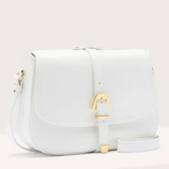 Borsa Donna a Tracolla COCCINELLE in Pelle Linea Magalù colore Brillant White